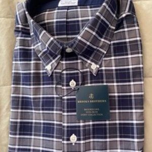 Brooks Brothers Mens Button Down Plaid Shirt
